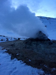 An Icelandic "fumarole." Photo credit to Catharine Slusar.